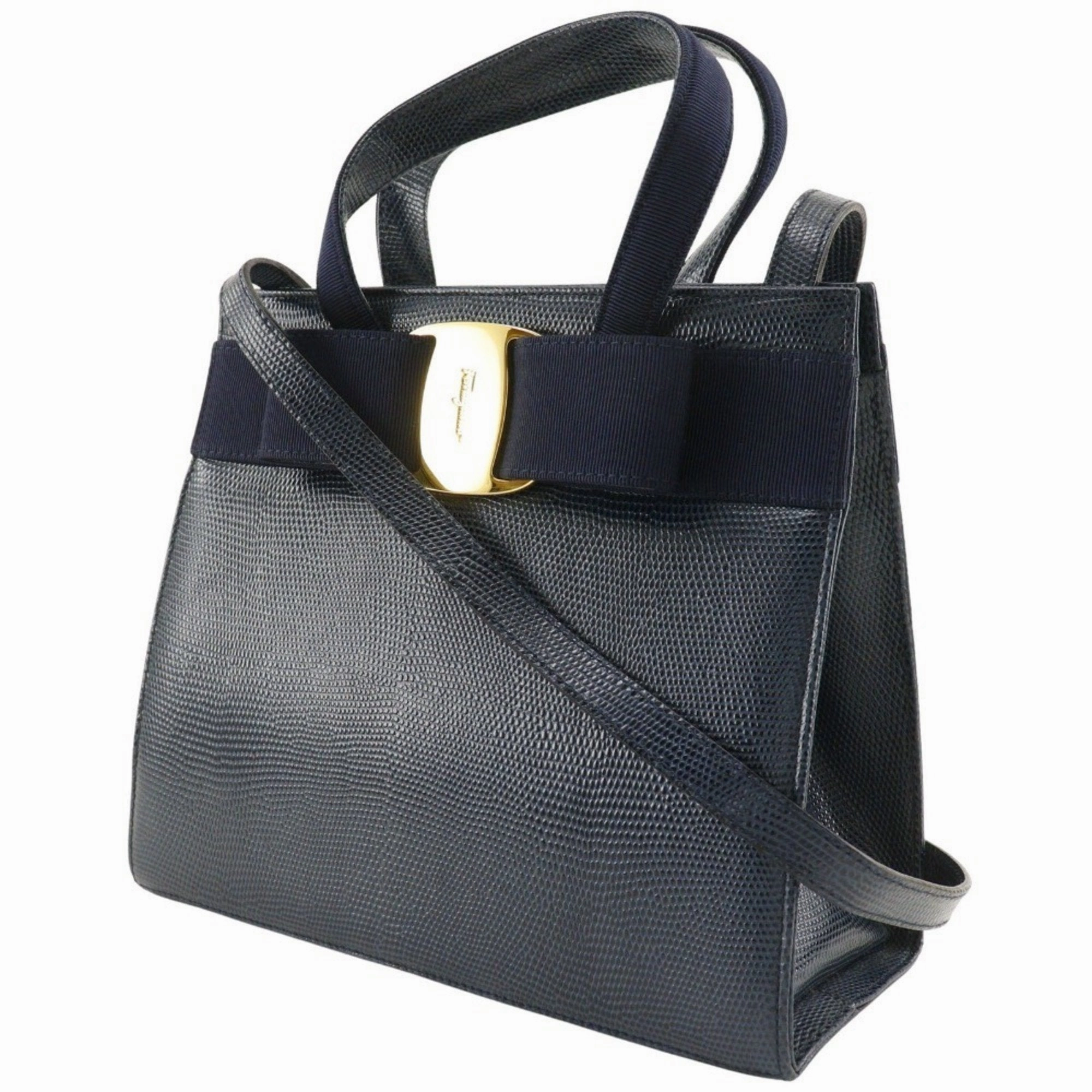 Salvatore Ferragamo Leather Handbag (Pre-Owned)