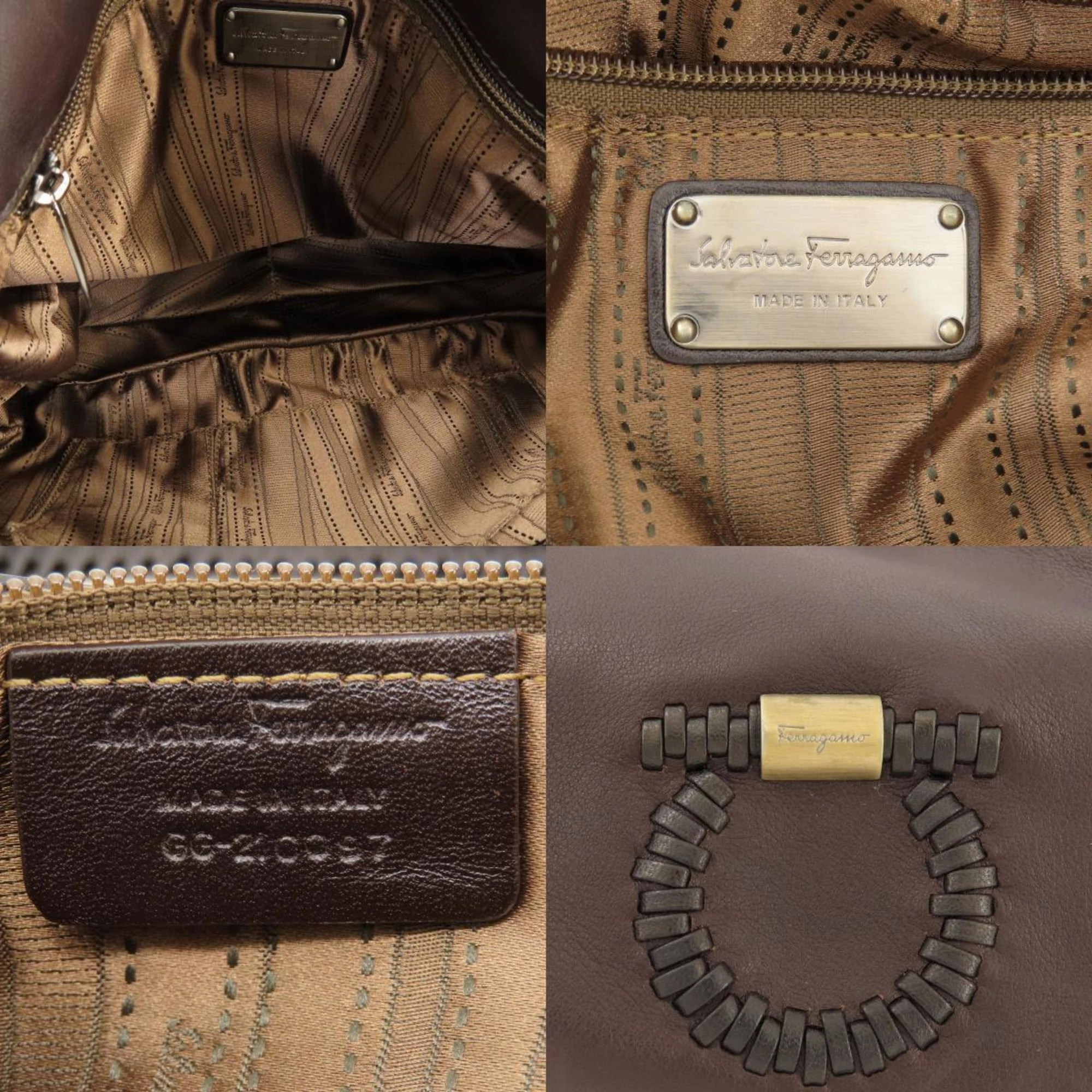 Salvatore Ferragamo  Leather Handbag (Pre-Owned)