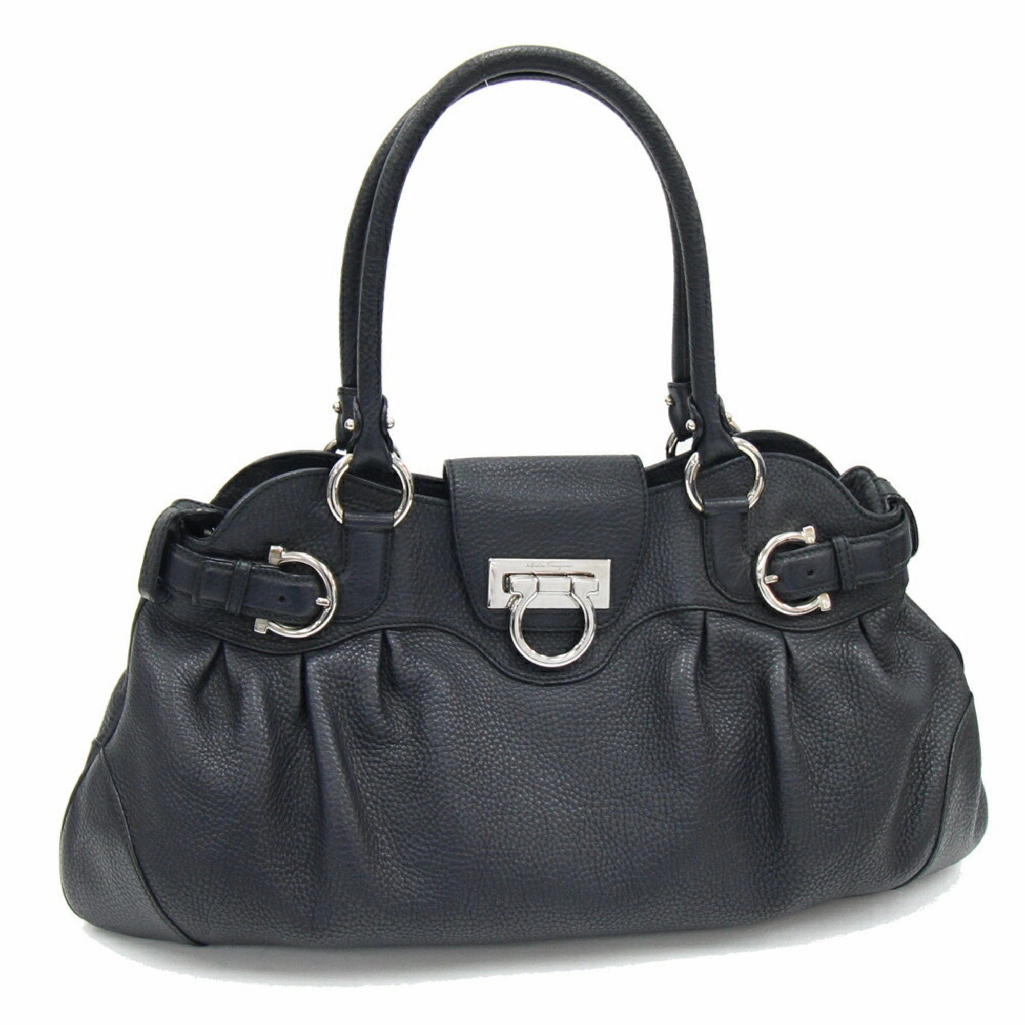 Salvatore Ferragamo Leather Handbag Shoulder Bag (Pre-Owned)