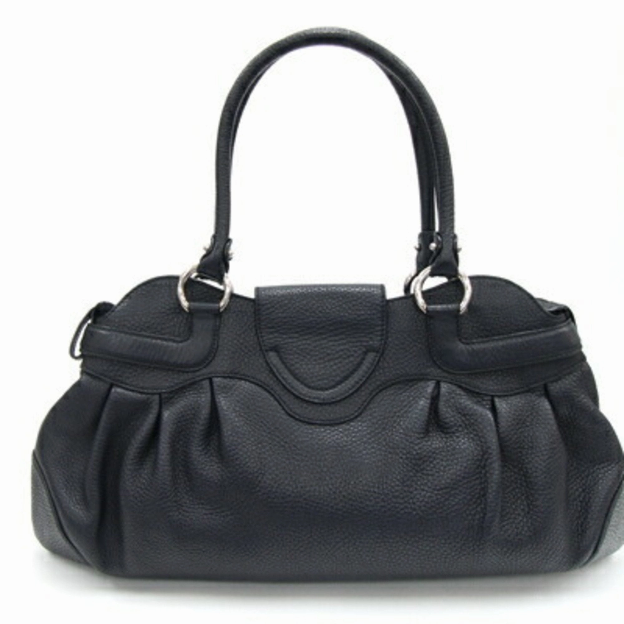 Salvatore Ferragamo Leather Handbag Shoulder Bag (Pre-Owned)