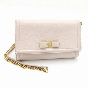 Salvatore Ferragamo Leather Pochette Shoulder Bag (Pre-Owned)