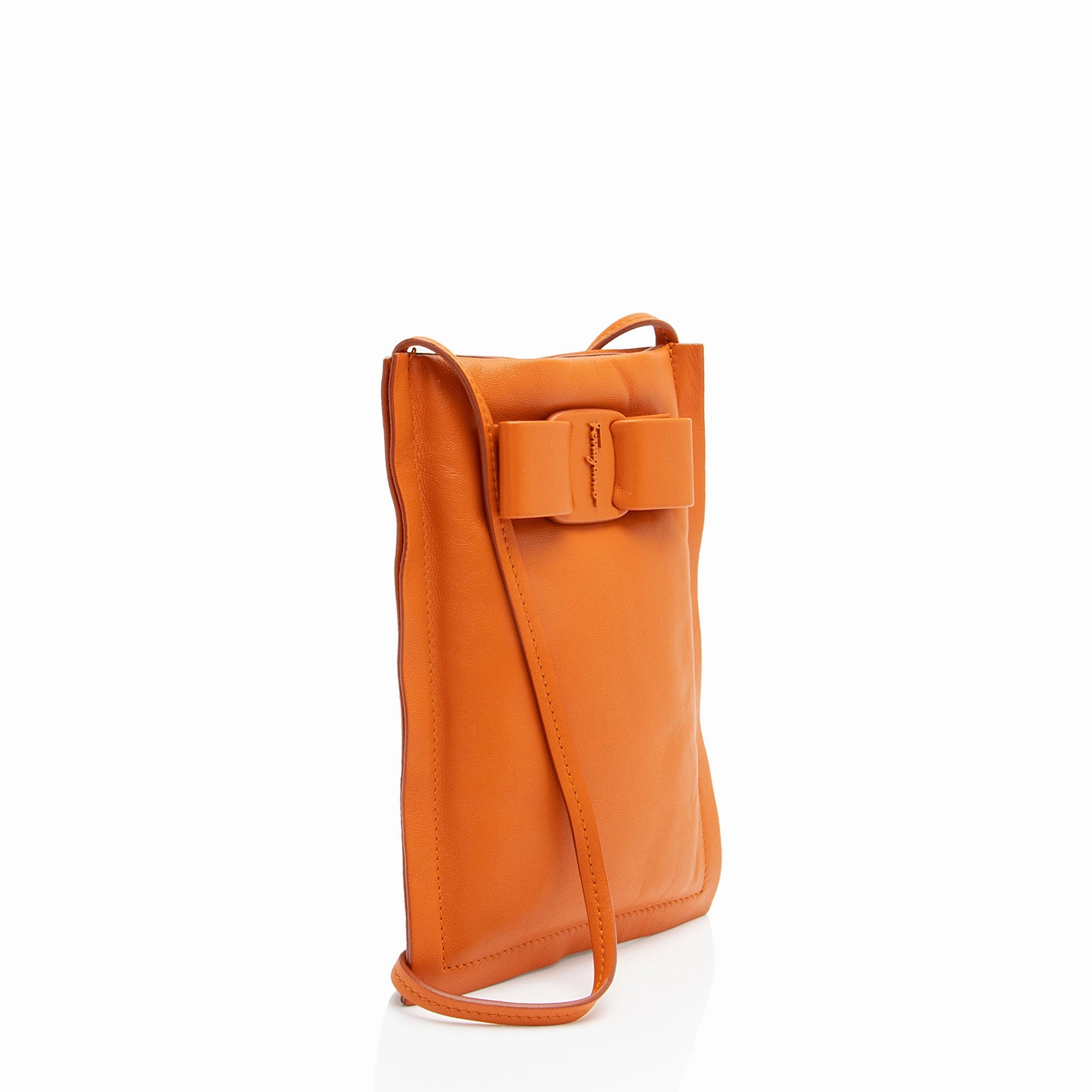 Salvatore Ferragamo Leather Viva Bow N/S Mini Bag
