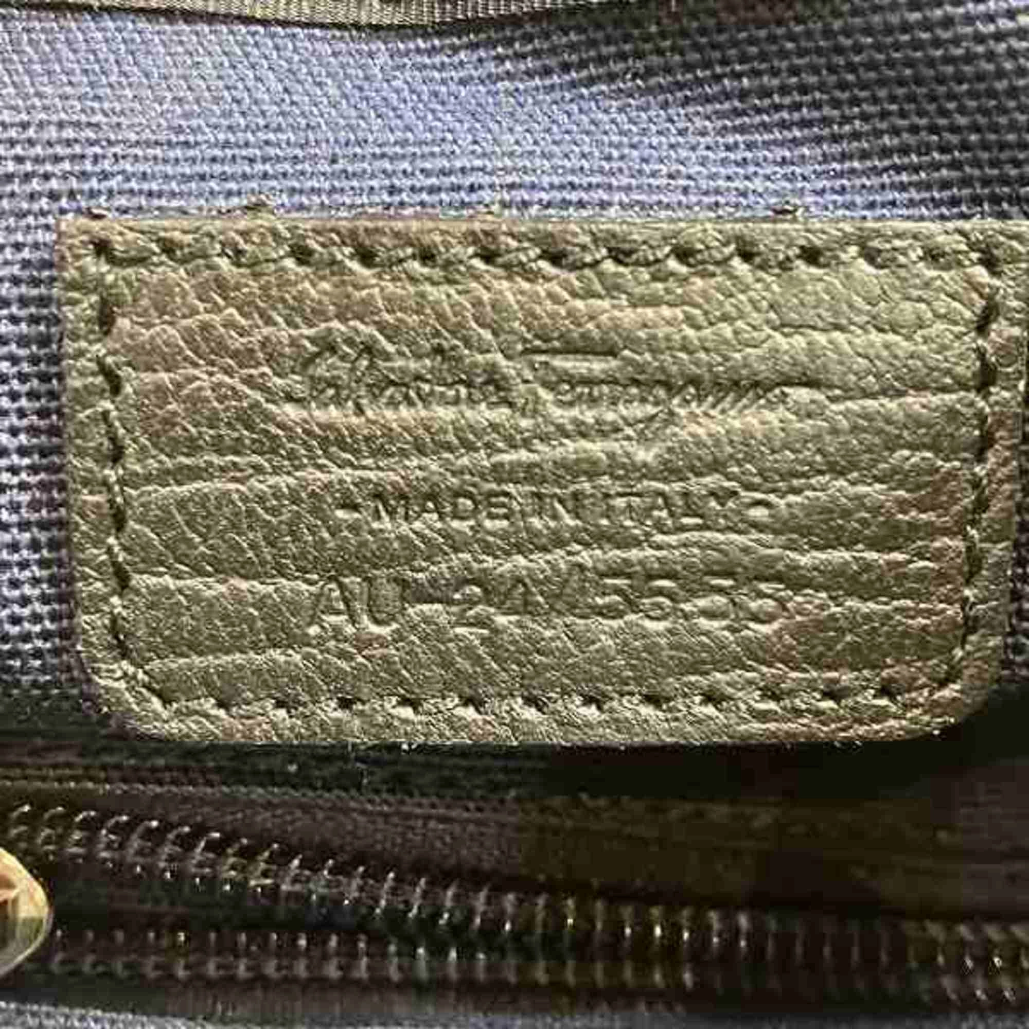 Salvatore Ferragamo Nylon Leather Shoulder Bag (Pre-Owned)