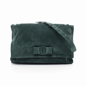 Salvatore Ferragamo Suede Leather Shoulder Bag (Pre-Owned)