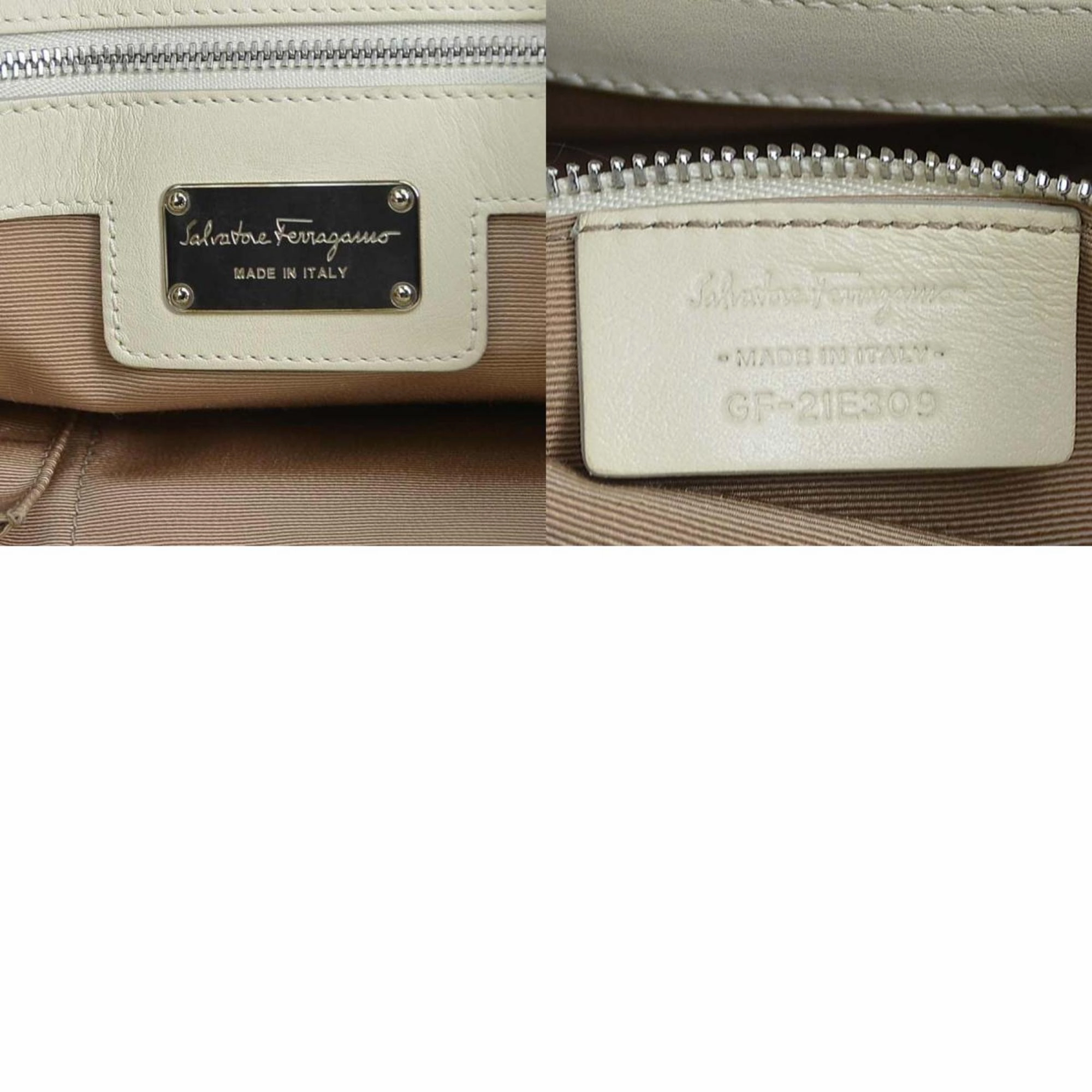 Salvatore Ferragamo Vara Leather Handbag (Pre-Owned)