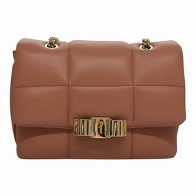 Salvatore Ferragamo Vara Leather Shoulder Bag (Pre-Owned)