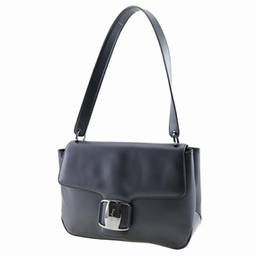 Salvatore Ferragamo Vara Leather Shoulder Bag (Pre-Owned)