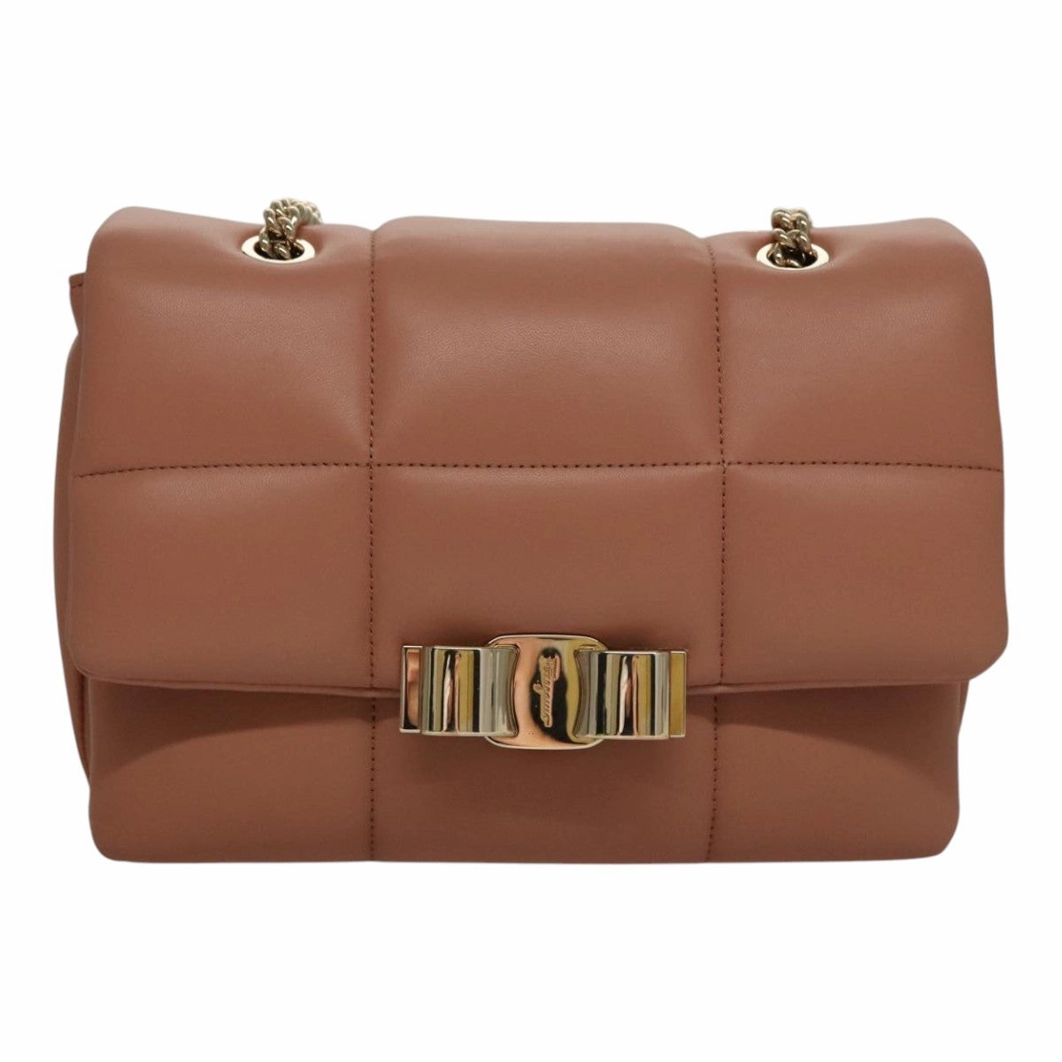 Salvatore Ferragamo Vara Leather Shoulder Bag (Pre-Owned)