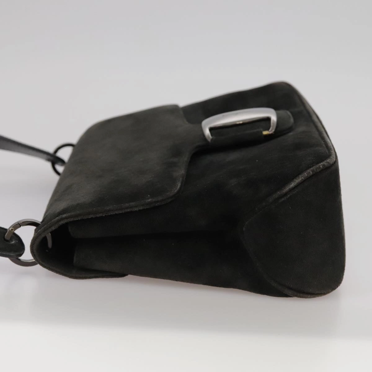 Salvatore Ferragamo Vara  Suede Shoulder Bag (Pre-Owned)