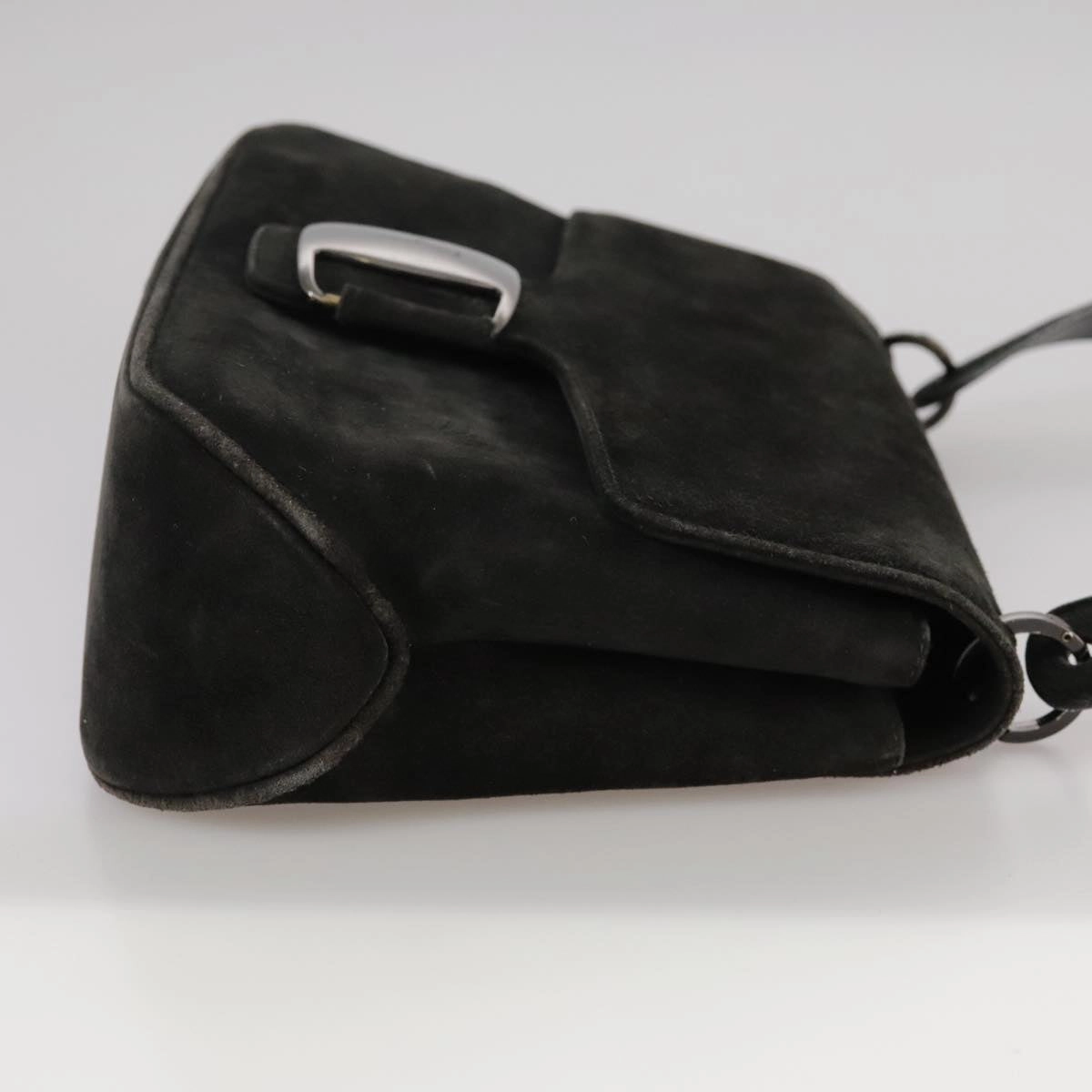 Salvatore Ferragamo Vara  Suede Shoulder Bag (Pre-Owned)