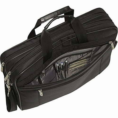 Samsonite 17" Classic Slimbrief Notebook Case, Ballistic Nylon, 17-3/4 X 4-1/2 X 12, Black