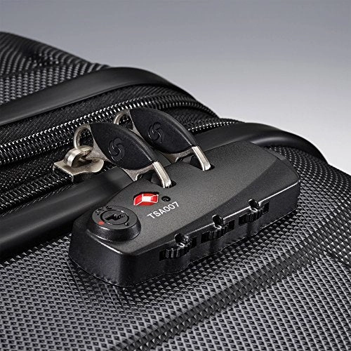 Samsonite Omni 3-Piece Nested Spinner Set - Black With Luggage Accessory Kit
