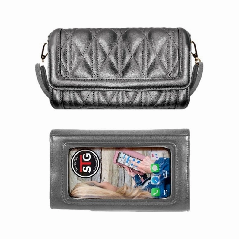 Save The Girls Purse Touch Screen Cleo RFID Fabric Snap CL-100 - One Size