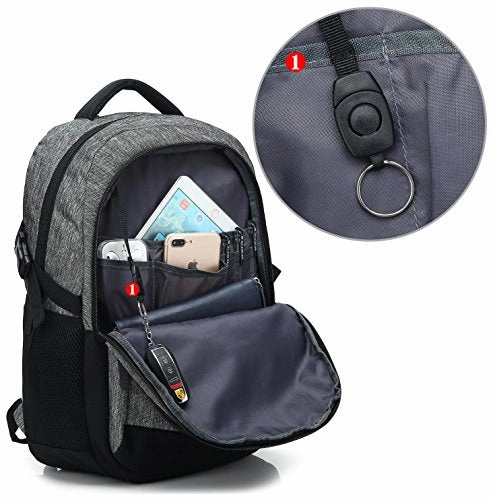 Scarleton Classic Water Resistant Backpack H20430301 - Grey/Black