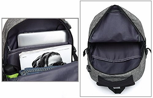 Scarleton Classic Water Resistant Backpack H20430301 - Grey/Black