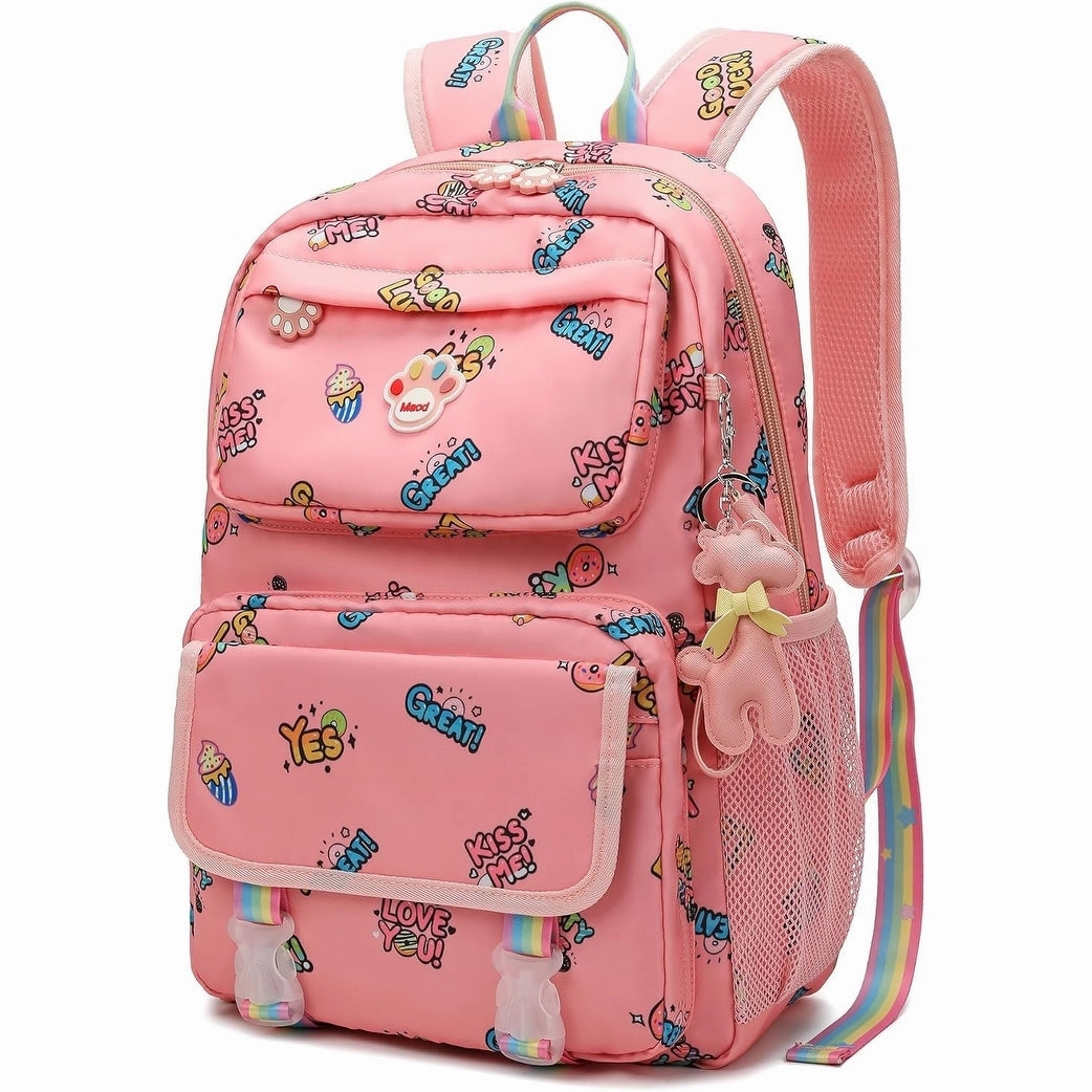 School Backpacks for Girls, Canvas Kids Schoolbag Casual Bookbag for Child Teens