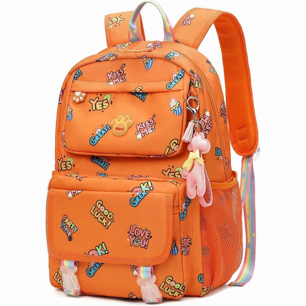 School Backpacks for Girls, Canvas Kids Schoolbag Casual Bookbag for Child Teens