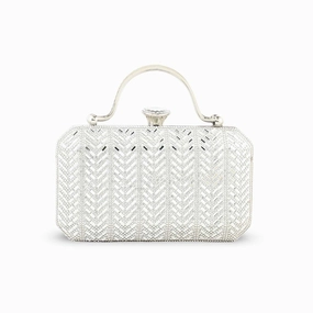 Silver Bridal Clutch p24258