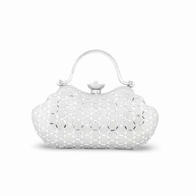 Silver Bridal Clutch p24261