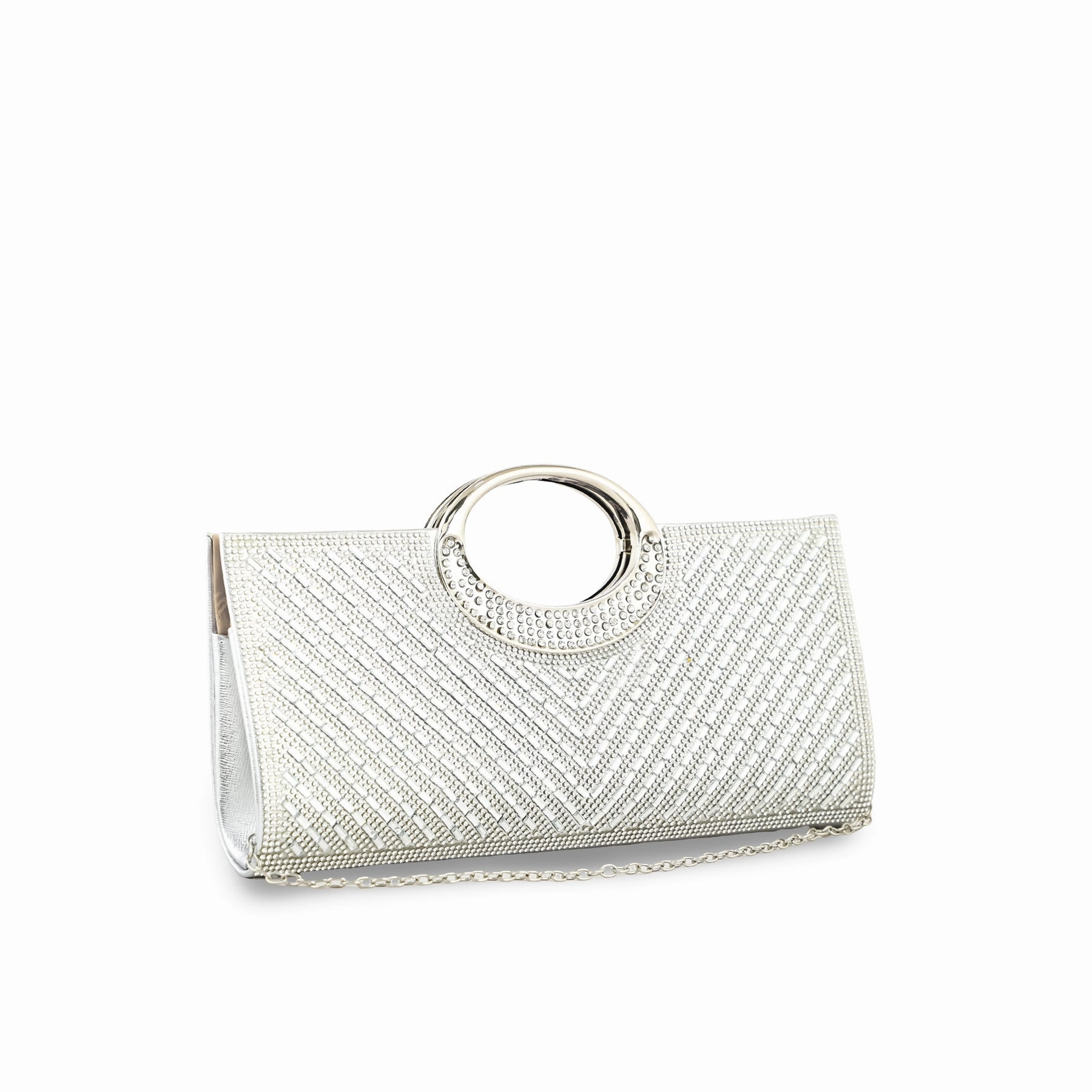 Silver Bridal Clutch p24266