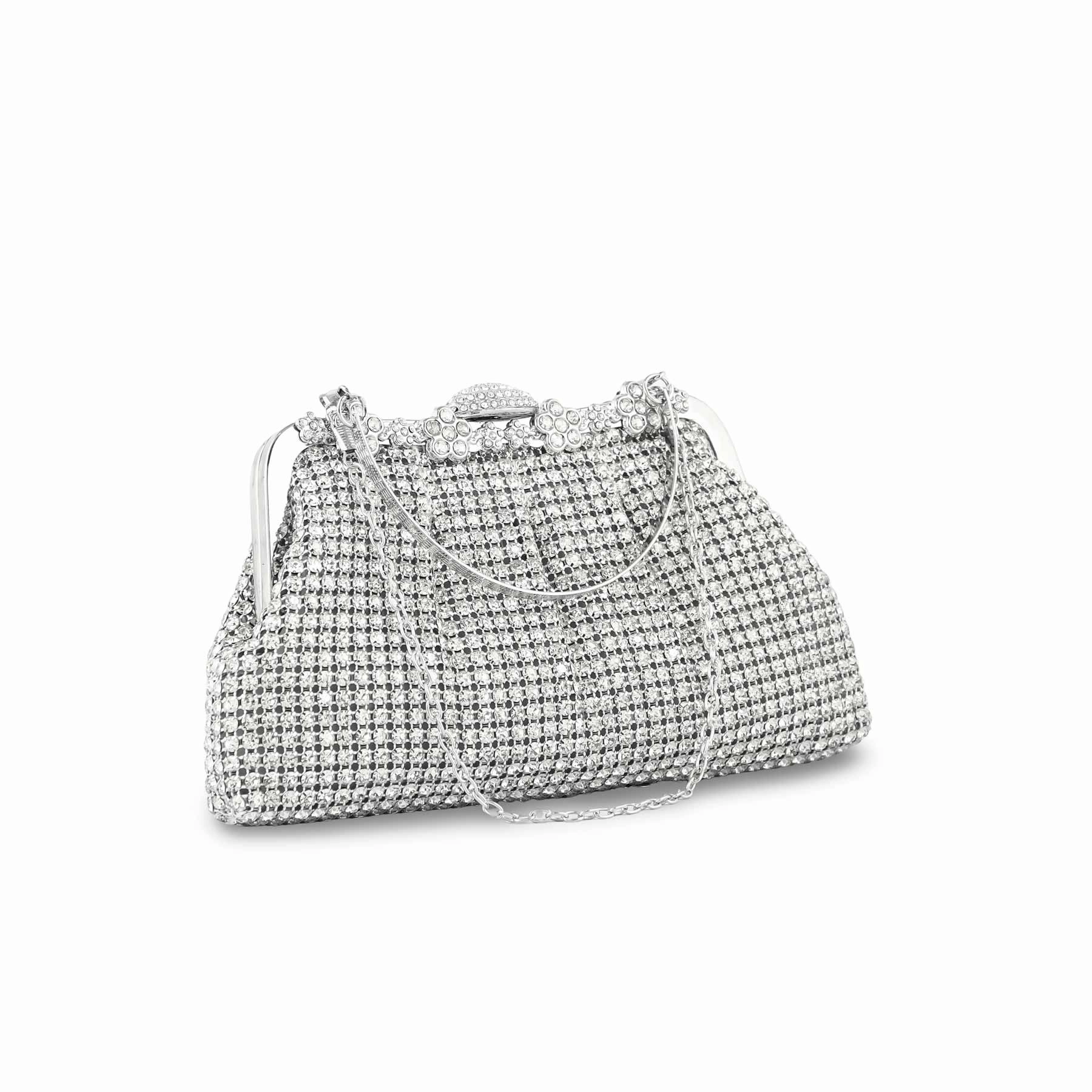 Silver Bridal Clutch p24269