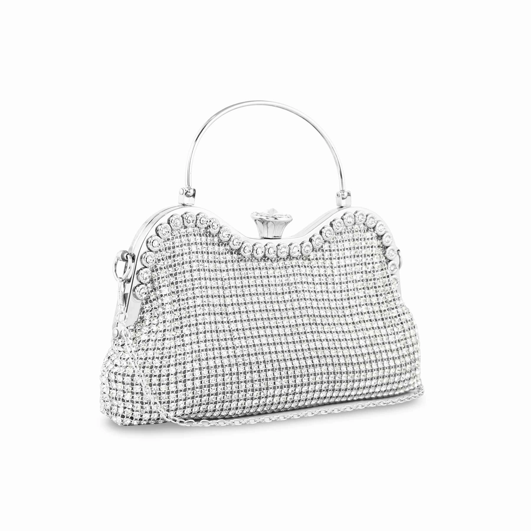 Silver Bridal Clutch P24295