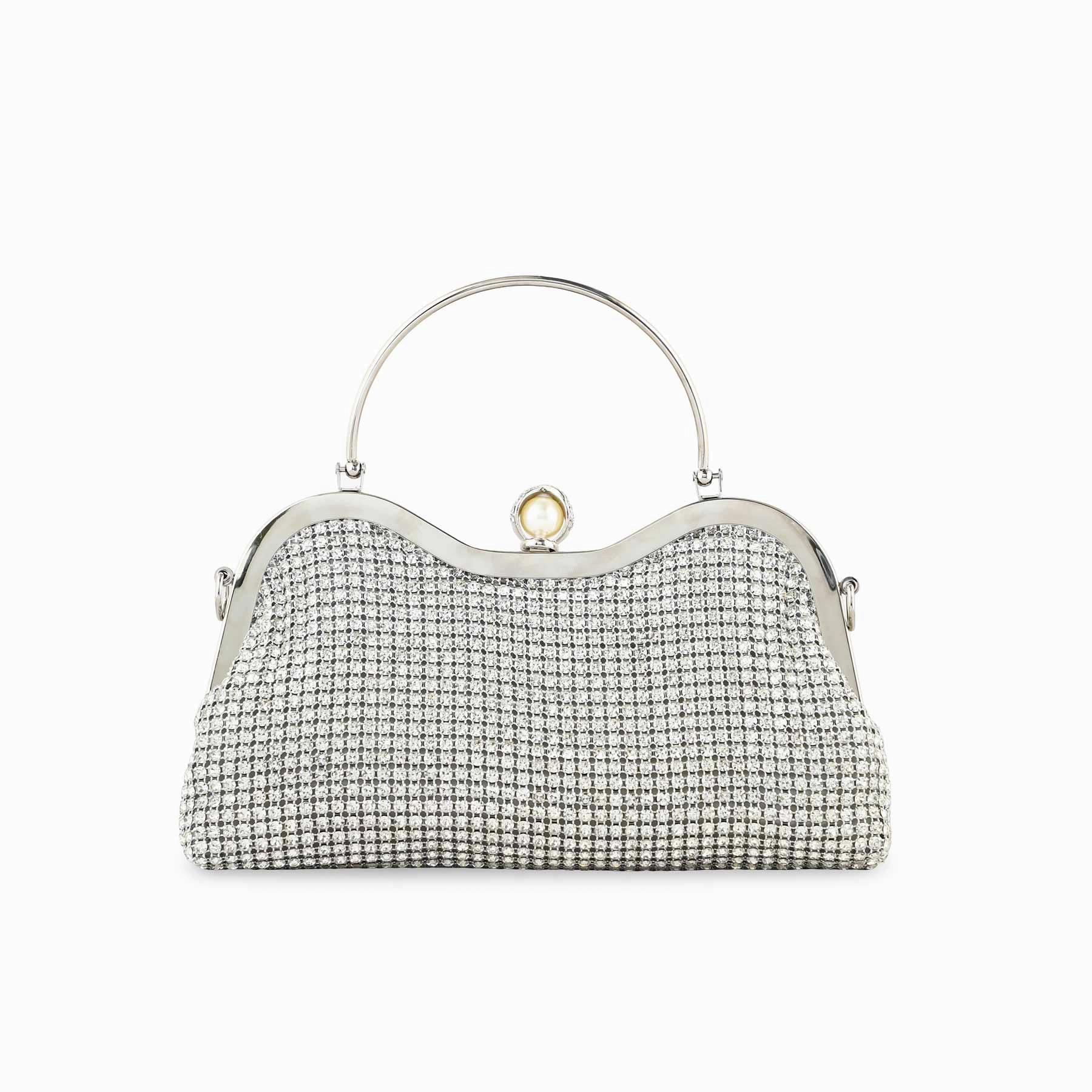 Silver Bridal Clutch P24298