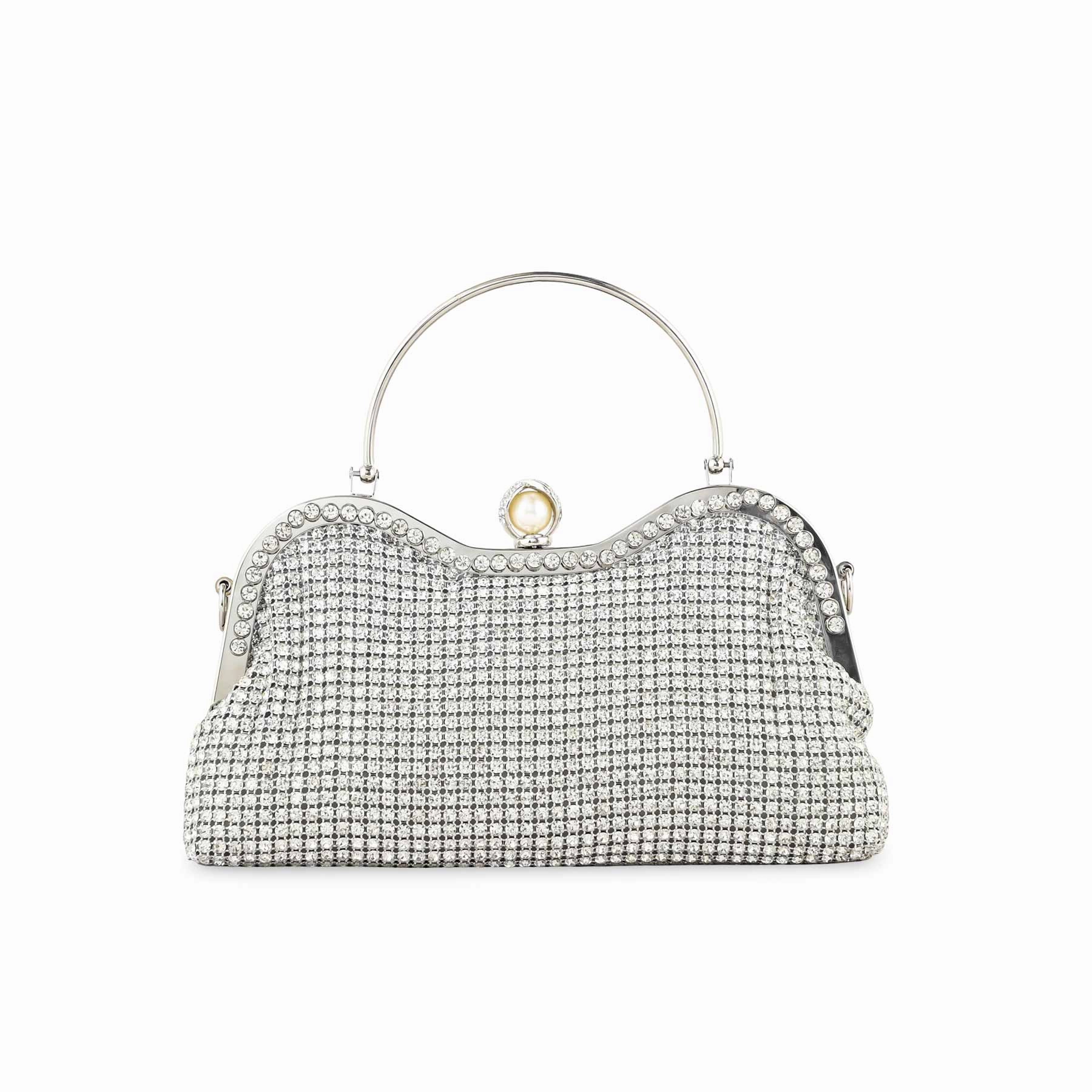 Silver Bridal Clutch P24298
