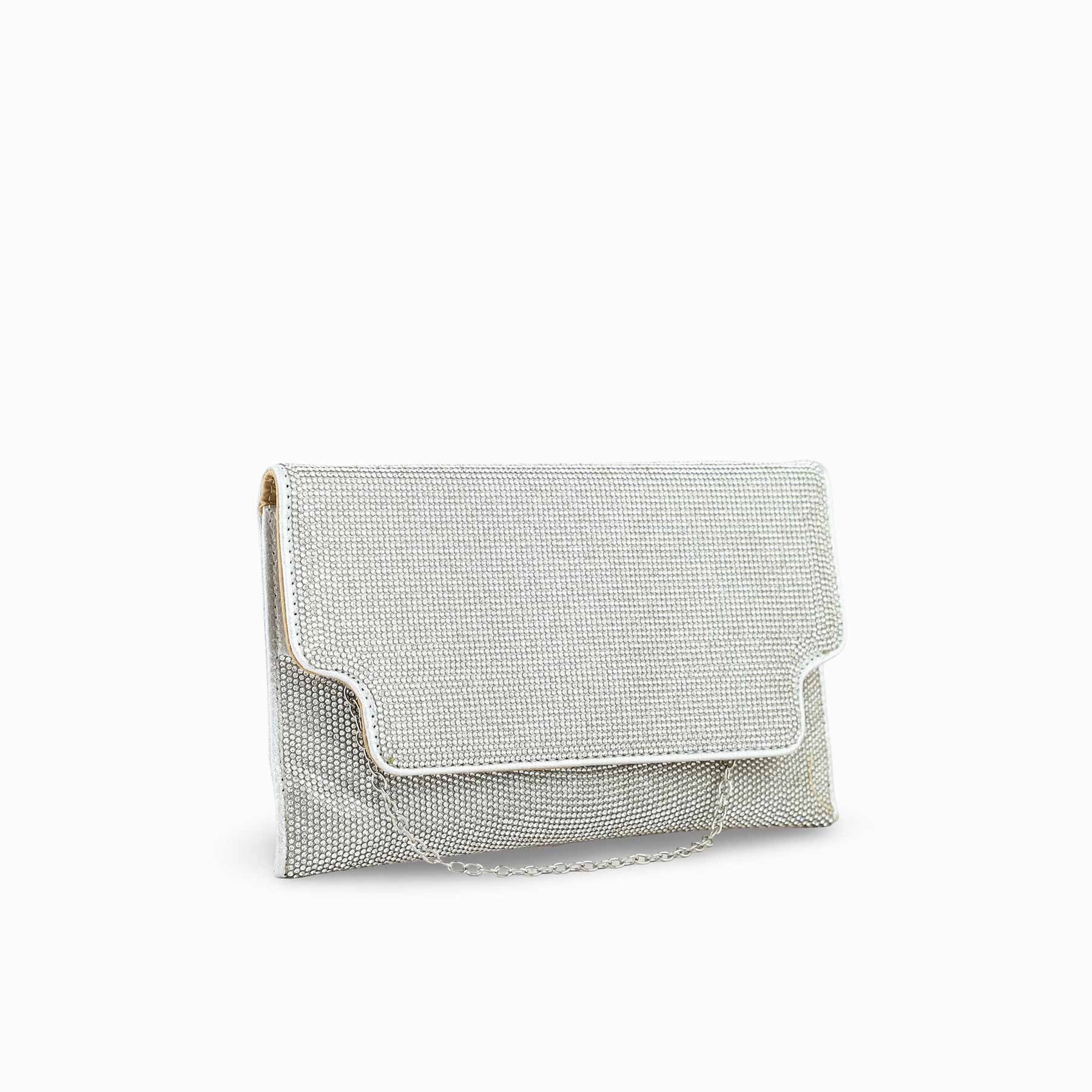 Silver Bridal Clutch P24351