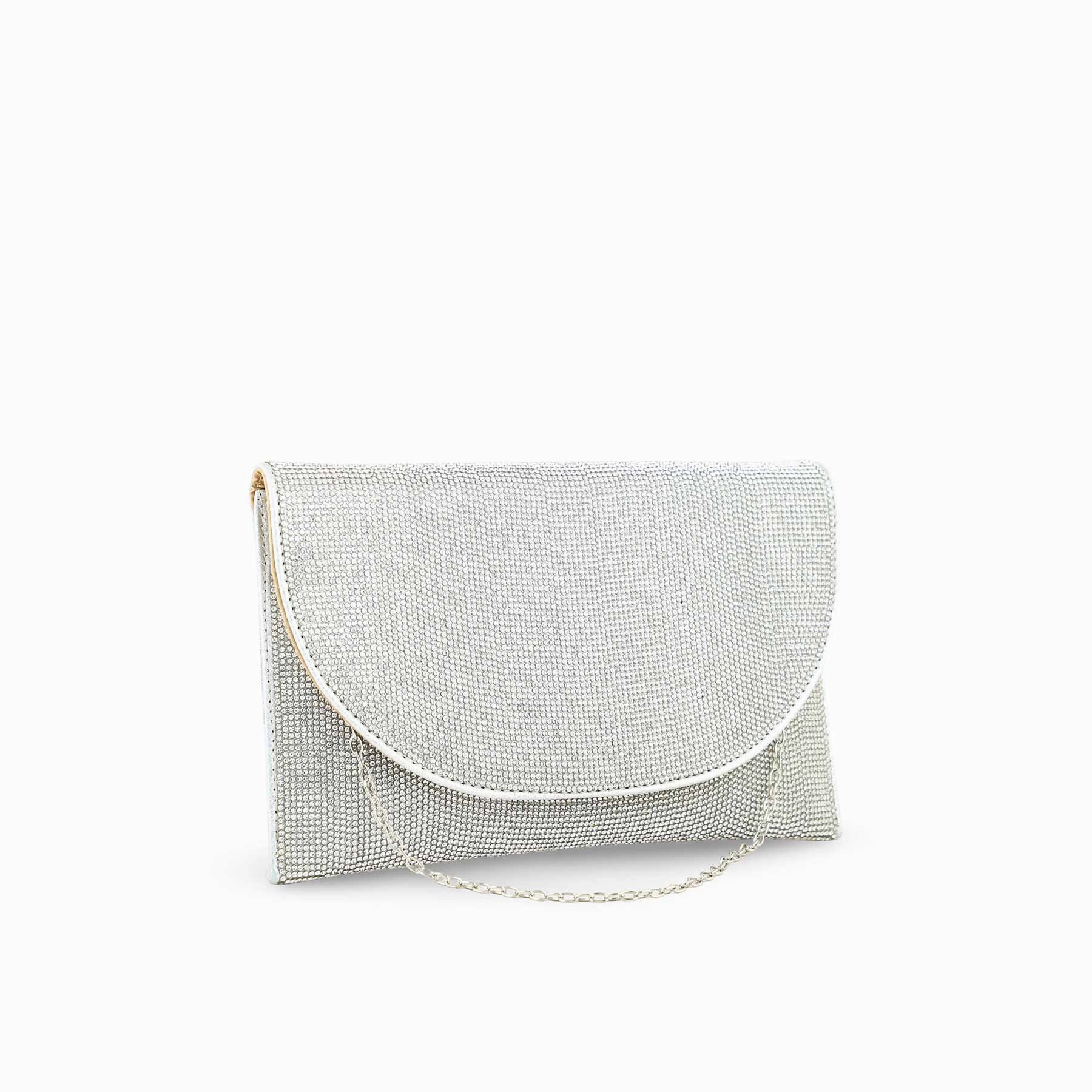 Silver Bridal Clutch P24352