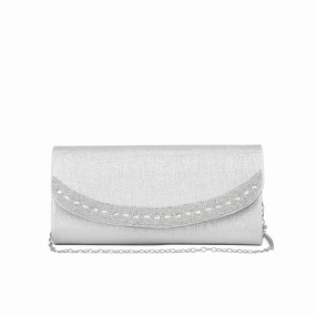 Silver Fancy Clutch P24176