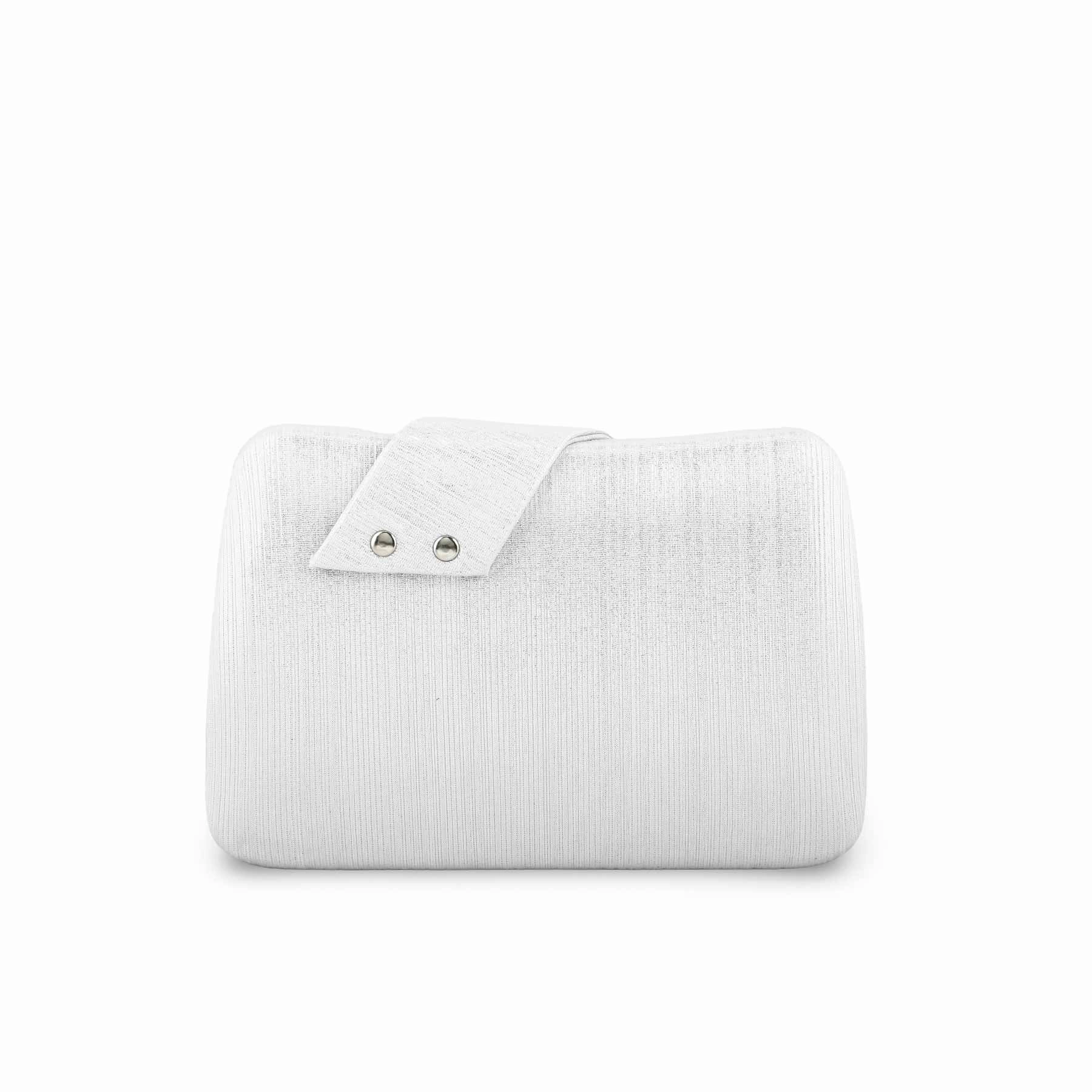 Silver Fancy Clutch P24390