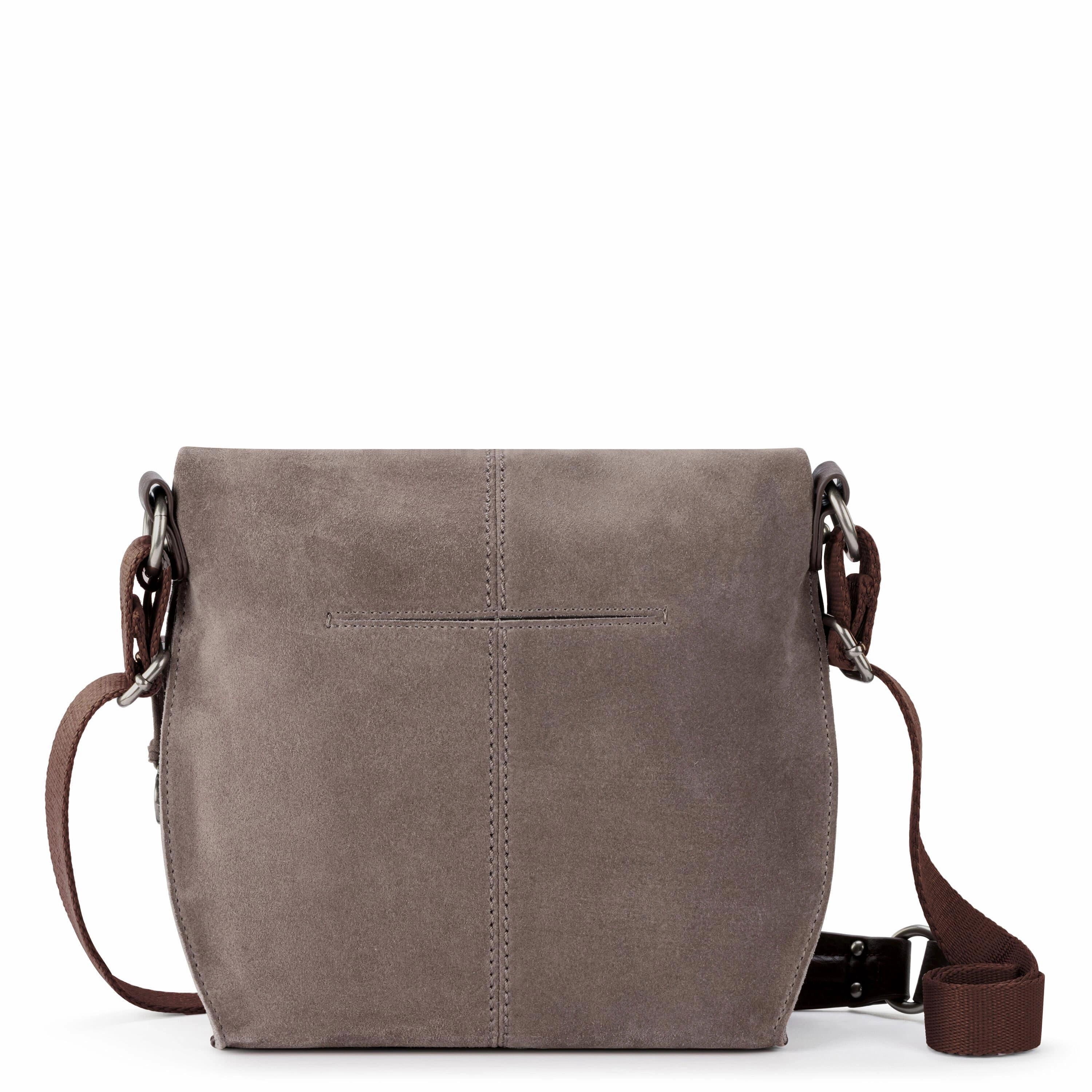 Silverlake Crossbody - Leather - Mushroom Suede