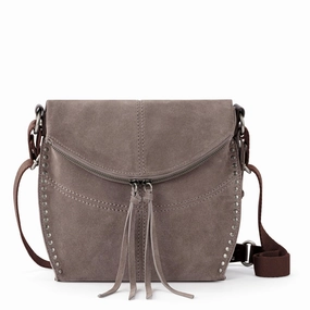 Silverlake Crossbody - Leather - Mushroom Suede