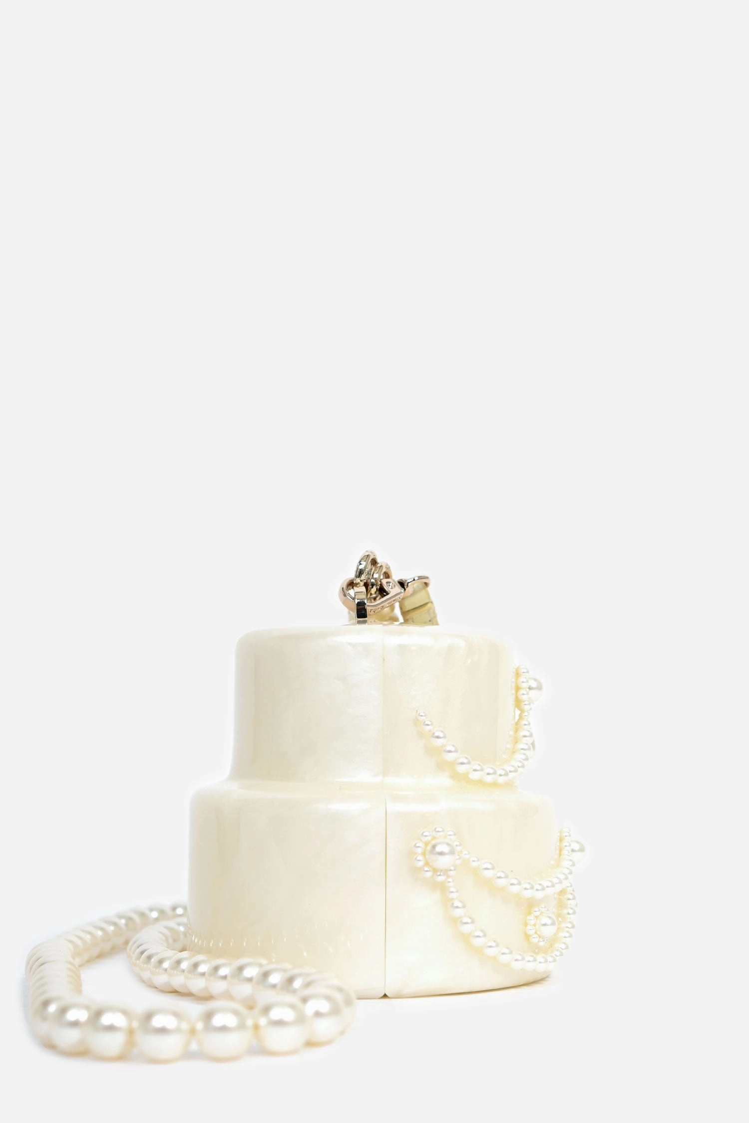 Simone Rocha Embellished Pearl Cake Clutch
