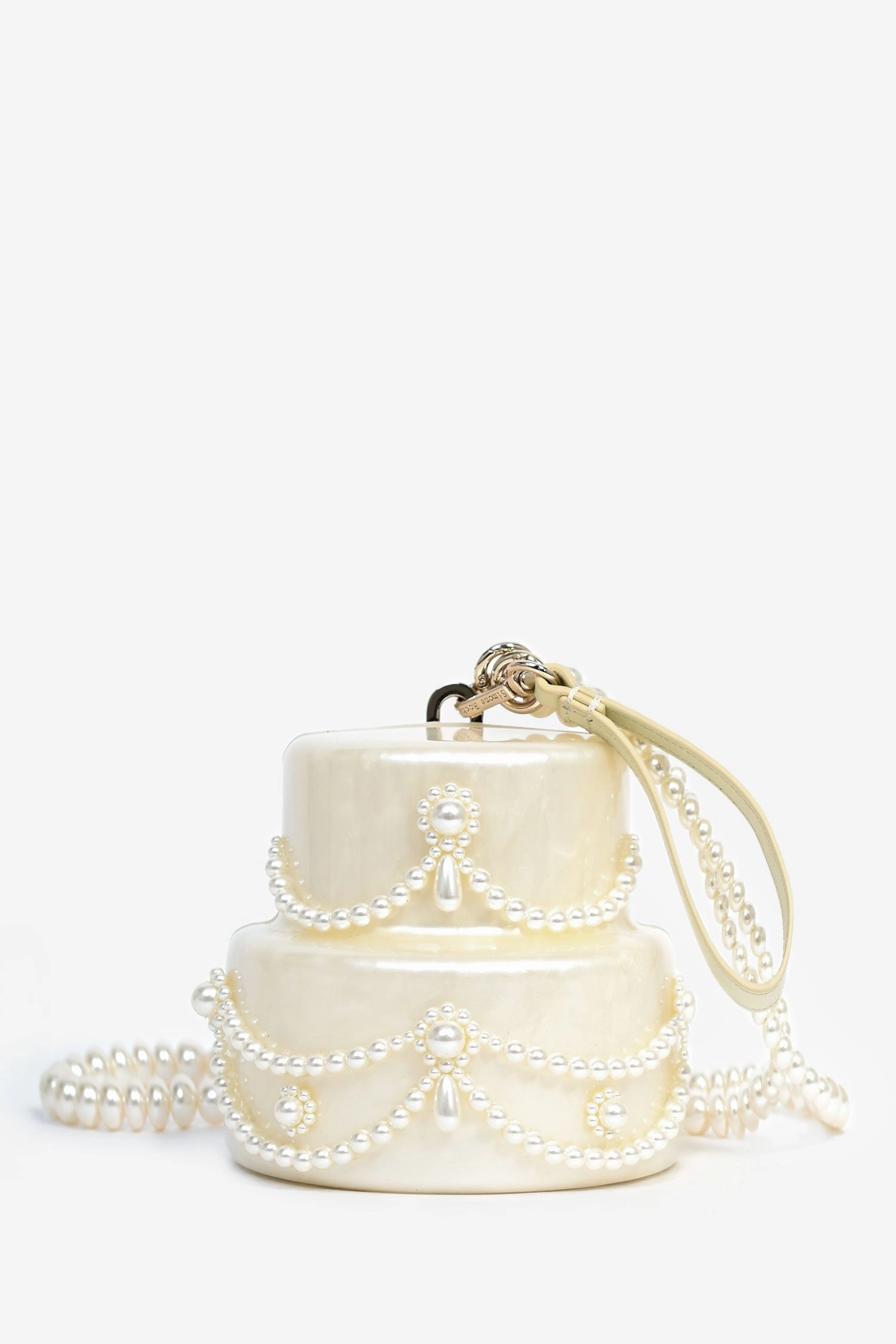 Simone Rocha Embellished Pearl Cake Clutch