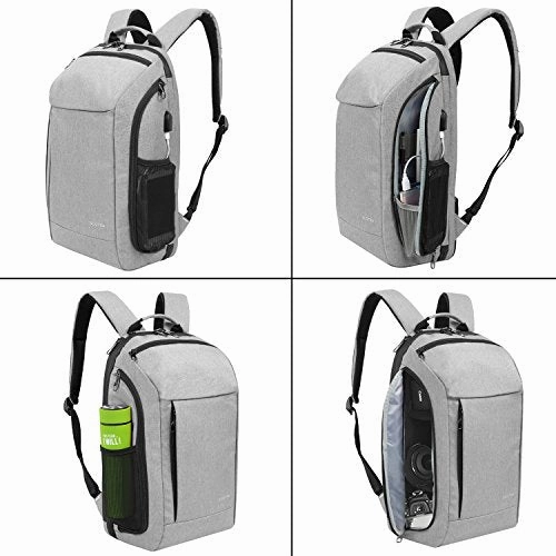 Slotra 15.6 Inch Laptop Backpack With Usb Charging Port Carry-Ons Backpack For Travel Business With
