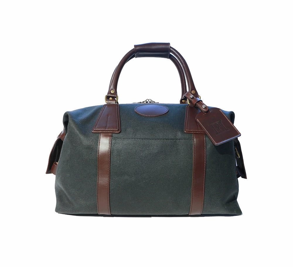 Small Carry On Waxed Canvas Holdall