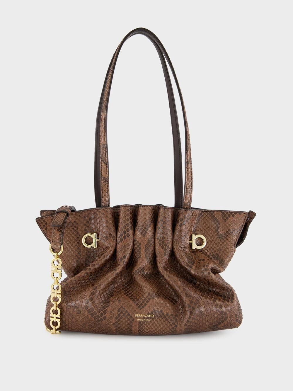 Small Dark Brown Soft Bag