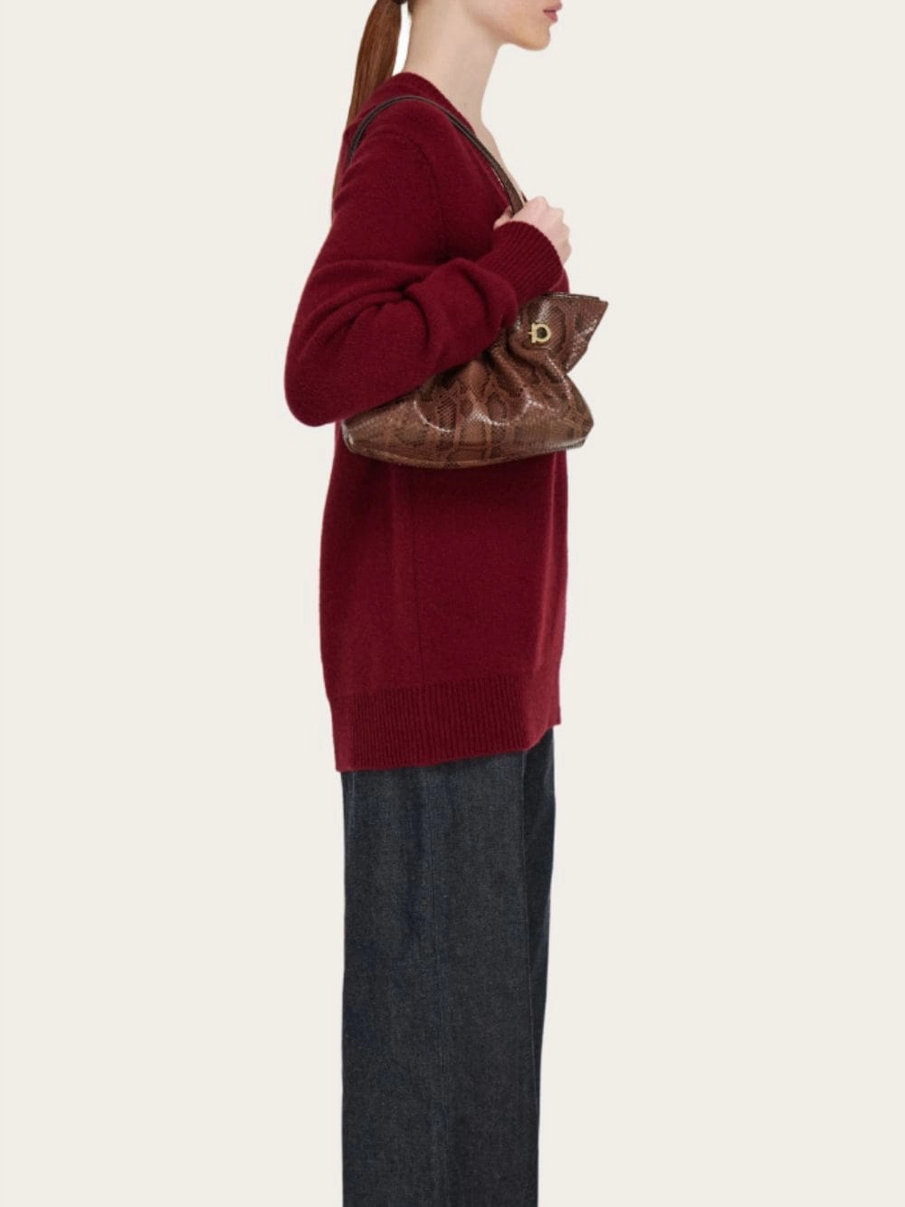 Small Dark Brown Soft Bag
