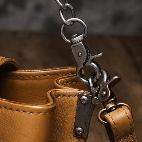 Small Vintage Womens Black Leather Chain Shoulder Bag Chain Fashion Brown Side Bag for Ladies