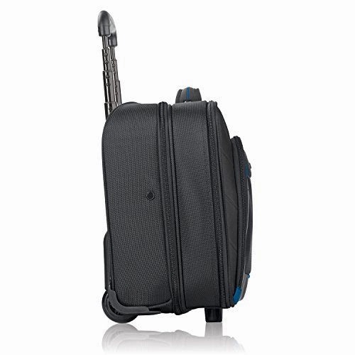 Solo Active 16 Inch Rolling Overnighter Case With Padded Laptop Compartment, Black