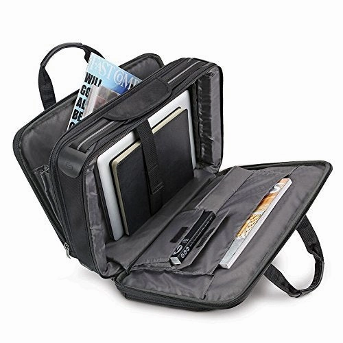 Solo Paramount 16 Inch Laptop Briefcase With Smart Strap, Black