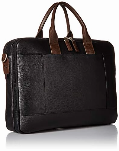 Solo Shorewood Pebbled Leather Briefcase
