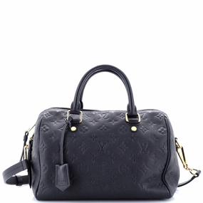 Speedy Bandouliere Bag Monogram Empreinte Leather 25