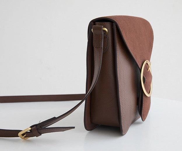 Square Leather Womens Stylish Crossbody Purse Bag Shoulder Bag for Women