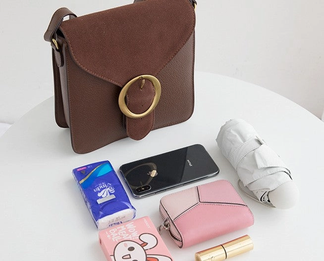 Square Leather Womens Stylish Crossbody Purse Bag Shoulder Bag for Women