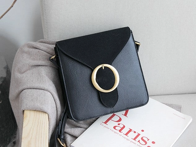 Square Leather Womens Stylish Crossbody Purse Bag Shoulder Bag for Women