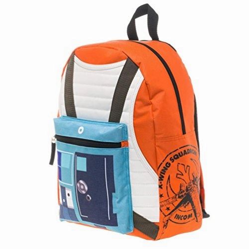 Star Wars X-Wing Squadron Orange Backpack With Hood