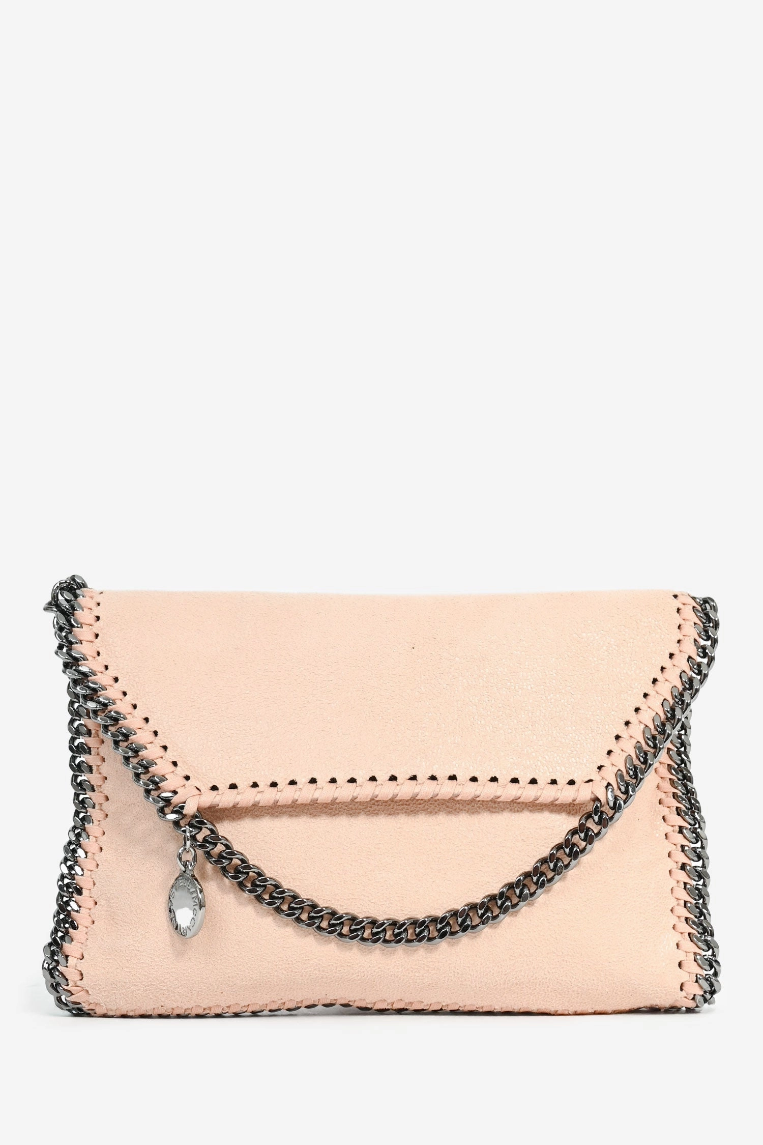 Stella McCartney Pink Fabric Chain Trim Mini Falabella Bag